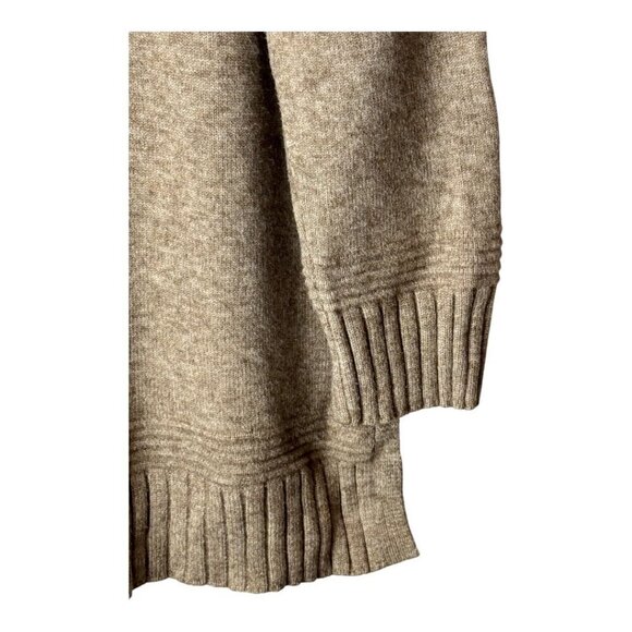 Anthropologie Sweater Women XS Beige Tan Knit Button Shoulder Margarita Tunic - Picture 7 of 11